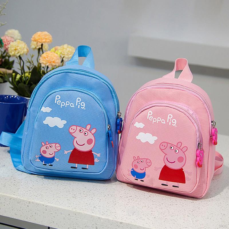 Balo đi học in hình heo peppa dễ thương cho bé