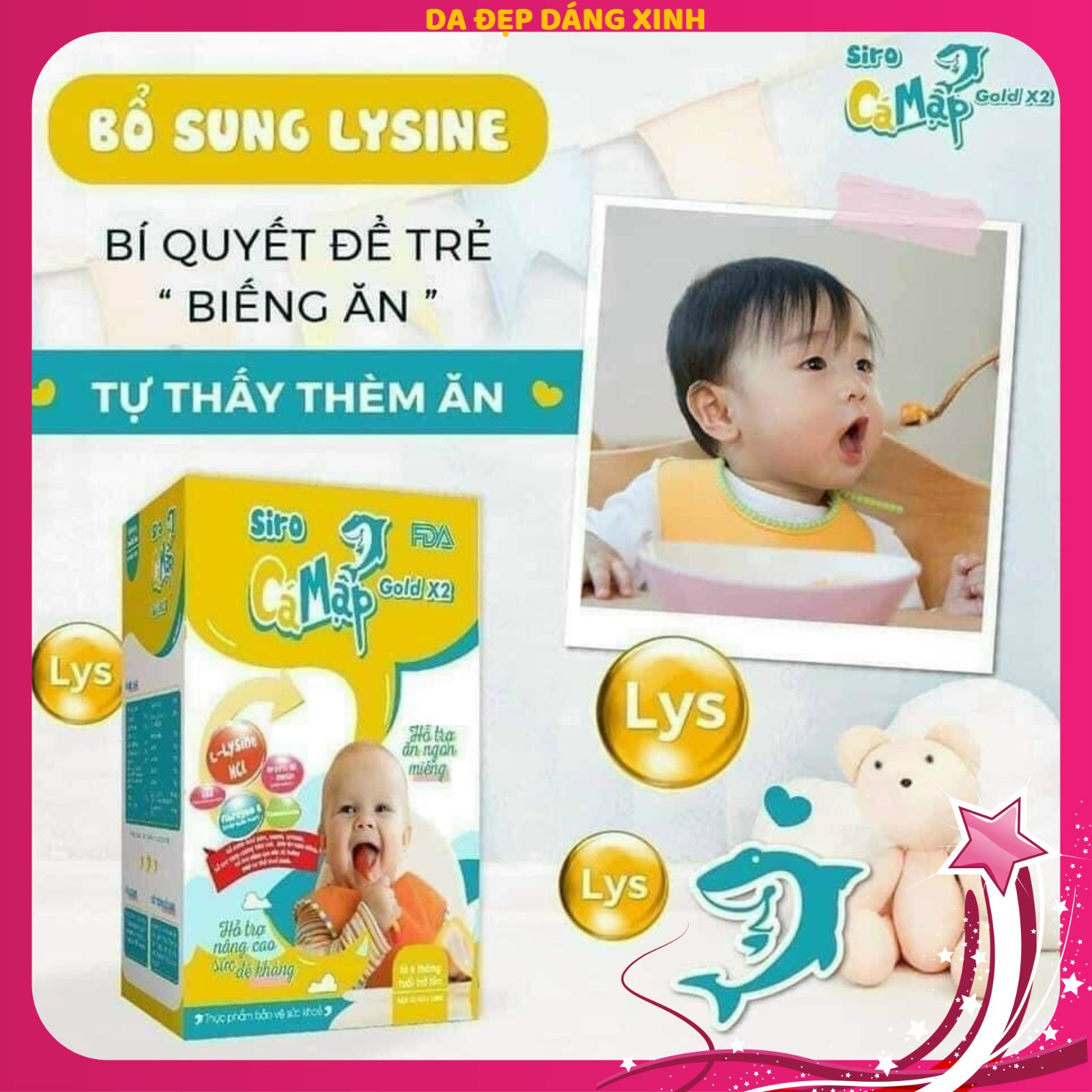 Siro Cá Mập Baby Shark Gold X2 Chính hãng Giúp bé ăn ngon, ngủ ngon