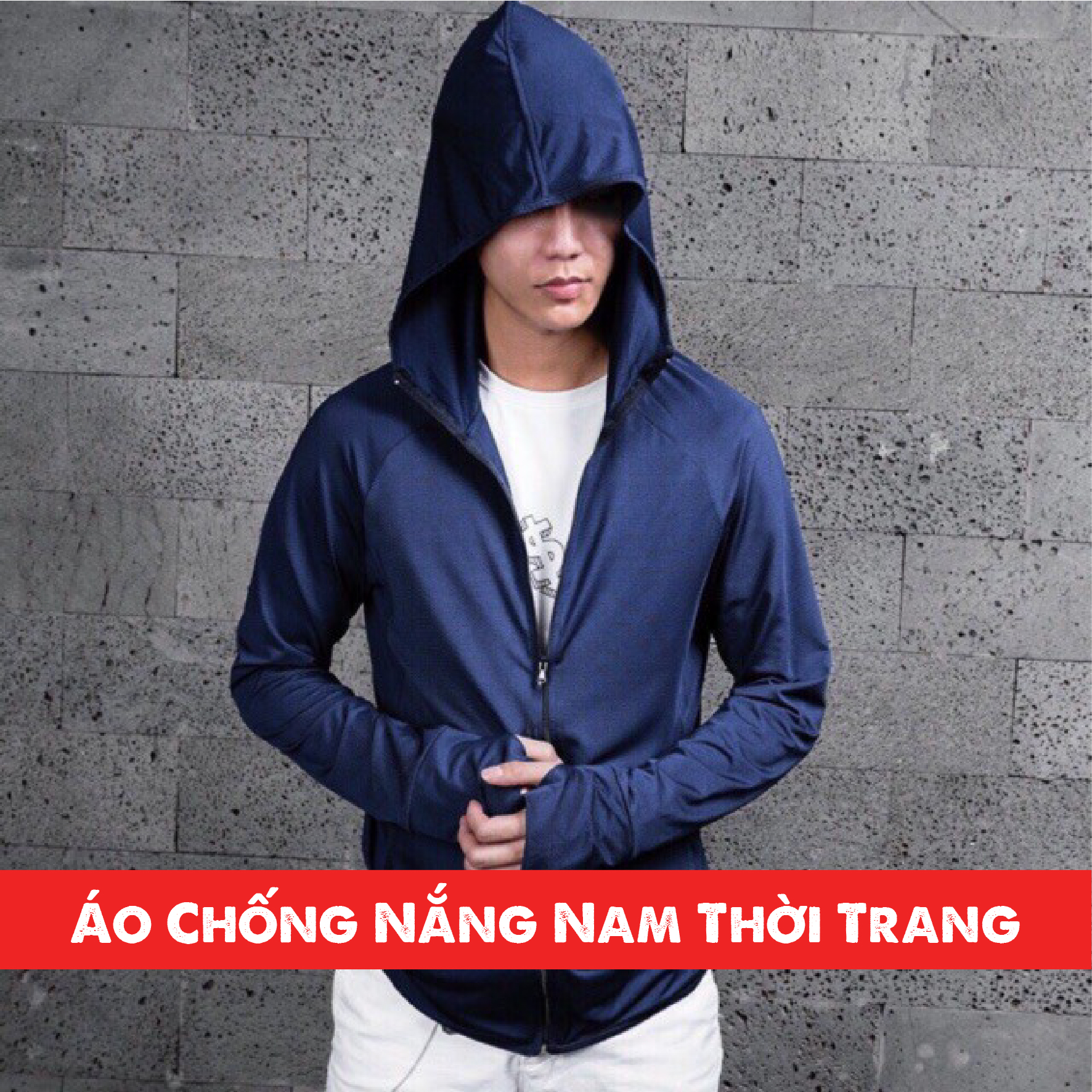 Áo Chống Nắng Nam Thun Lạnh Uniqlo Cao Cấp Giá Rẻ Cực Thoáng Mát Che Nắng Chống Tia Uv Có Khóa kéo - Có Mũ Trùm Đầu 4 Túi Rộng Tay Dài Che Bàn Tay Xỏ Ngón Thông Hơi Tản Nhiệt Hàn Quốc Cardina Nhật Bản Nhập Khẩu
