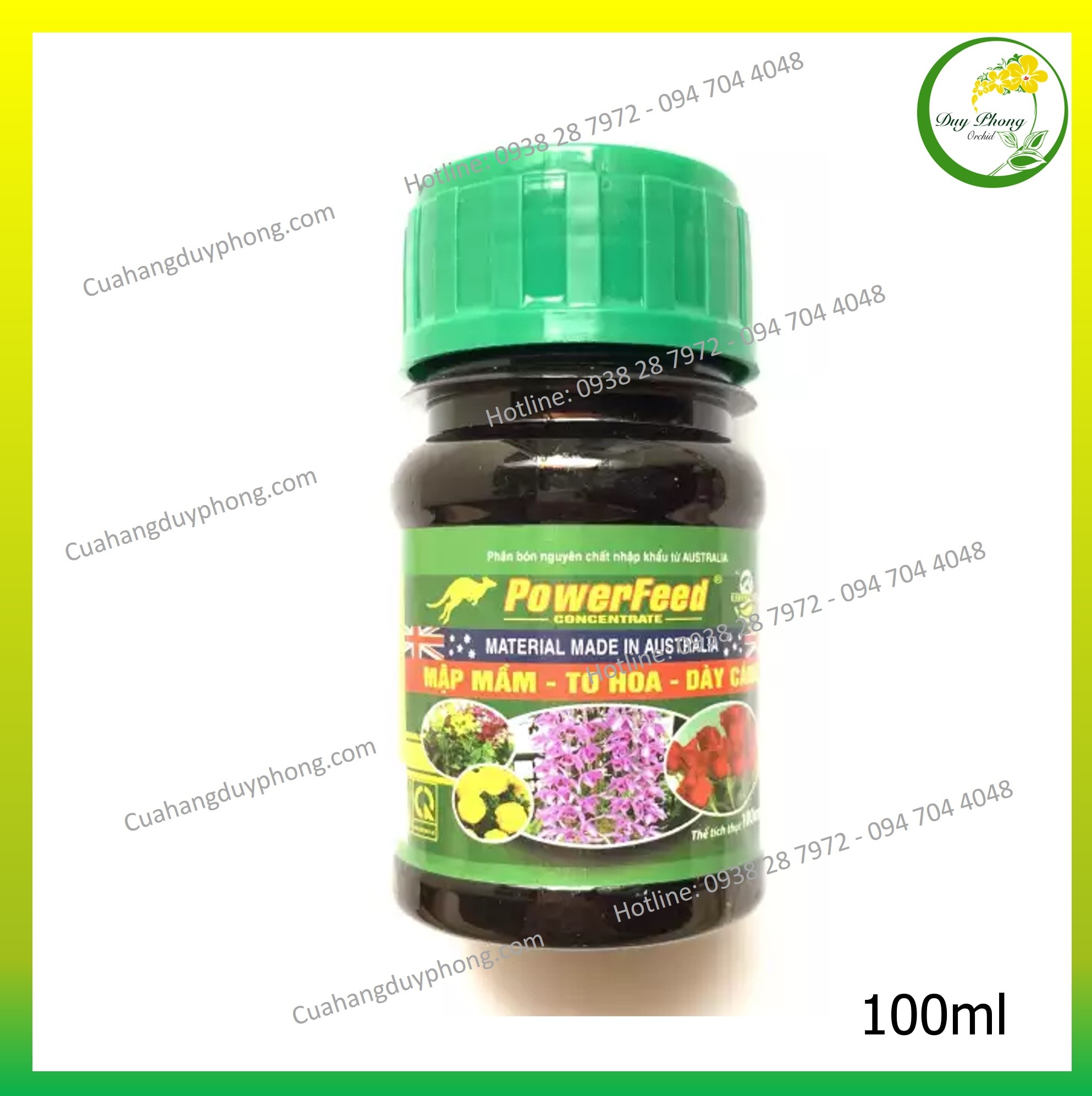 Phân bón hữu cơ cá powerfeed từ úc | mập mầm, to hoa, dày cánh - 100ml/chai, phan bon ca