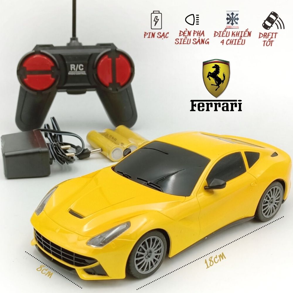 [Hoàn tiền 6%][HCM]Bộ Siêu Xe Ferrari - Lambo- Audi - Mclaren Siêu Xe Điều Khiển Pin Sạc Có Đèn Pha Cực Bền