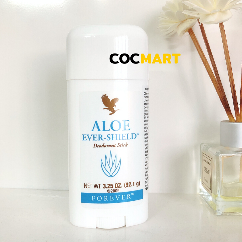 Lăn Khử Mùi Lô Hội Aloe Ever-Shield Mùi Nhẹ Dễ Chịu Dạng Sáp Không Vàng Áo - CocMart