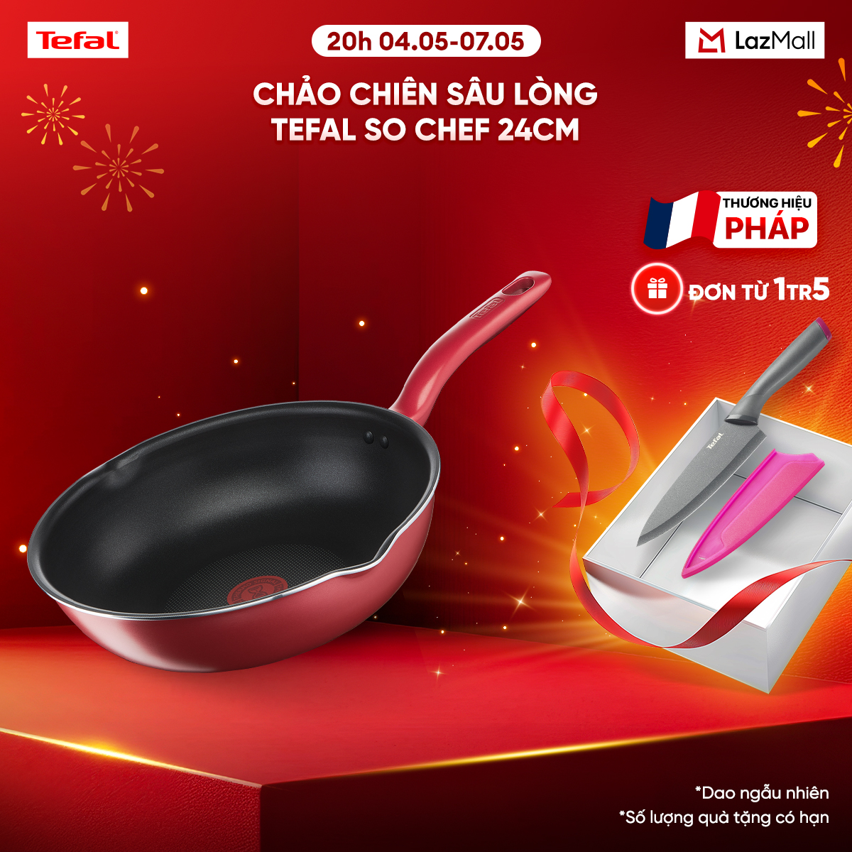 Chảo chiên sâu lòng Tefal So Chef 24cm