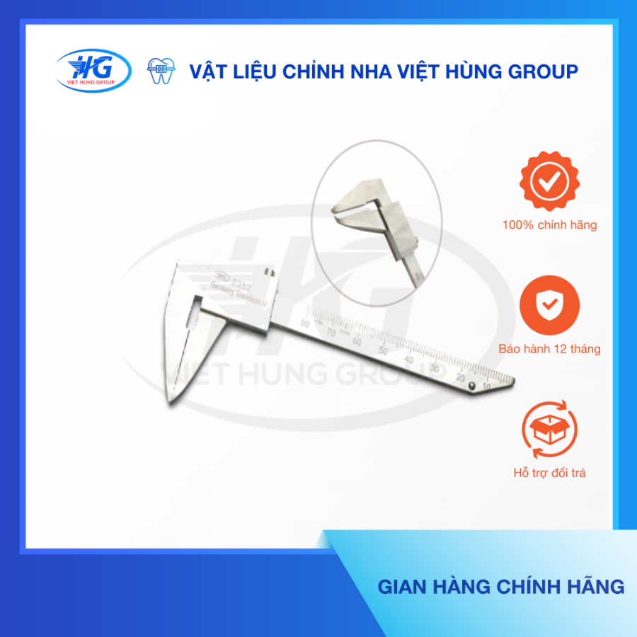 Thước đo vernier pmc nha khoa chỉnh nha xác định vị trí implant nha khoa - việt hùng group