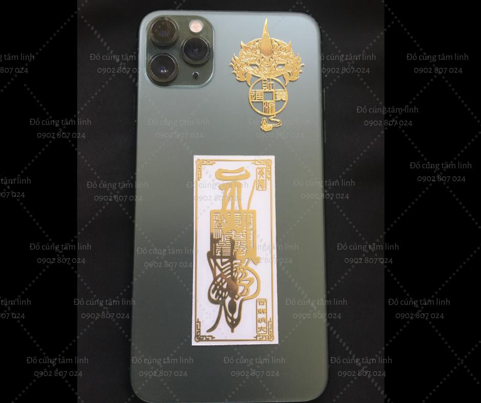 [HCM]Linh Phù 100 tai ách dán điện thoại - vượt 100 tai ương hạn xấu điều xấu sắp tới để bóp ví điện thoại - Đã chú