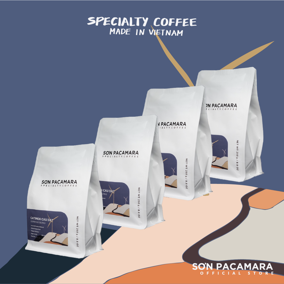 (TIẾT KIỆM 50K) Combo 1KG Catimor Cầu Đất 250gr/500gr - Phù Hợp Pha Máy / Phin