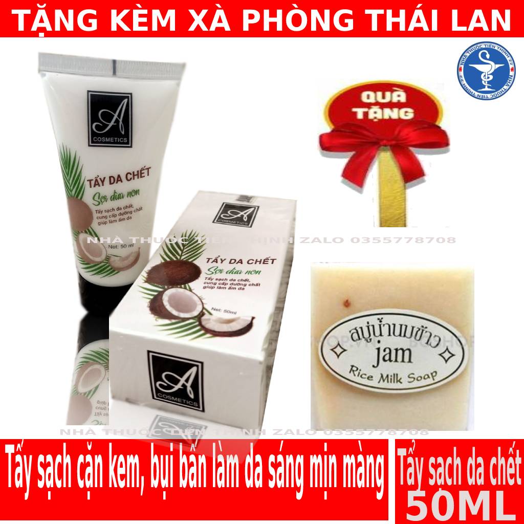 Tẩy tế bào da chết dợi dừa non a comestics