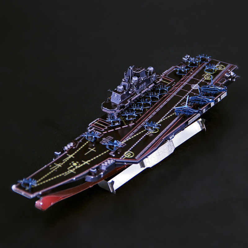 Mô hình 3D kim loại lắp ráp Piececool Tàu sân bay Varyag thuộc lớp tàu sân bay Đô đốc Kuznetsov Nga [ Chưa Lắp ]