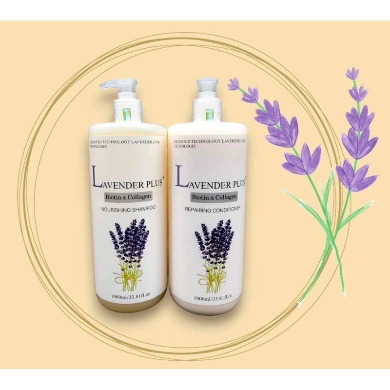 [Genuine]- Pair of Lavender Plus Shampoo and Conditioner 2000ml Perfume Scent