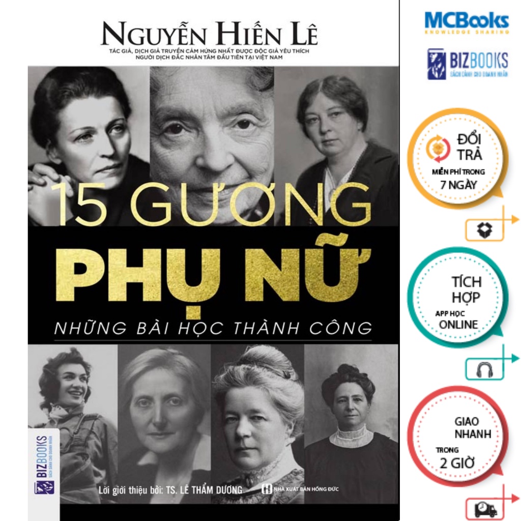 Sách - 15 gương phụ nữ - những bài học thành công - mcbooks