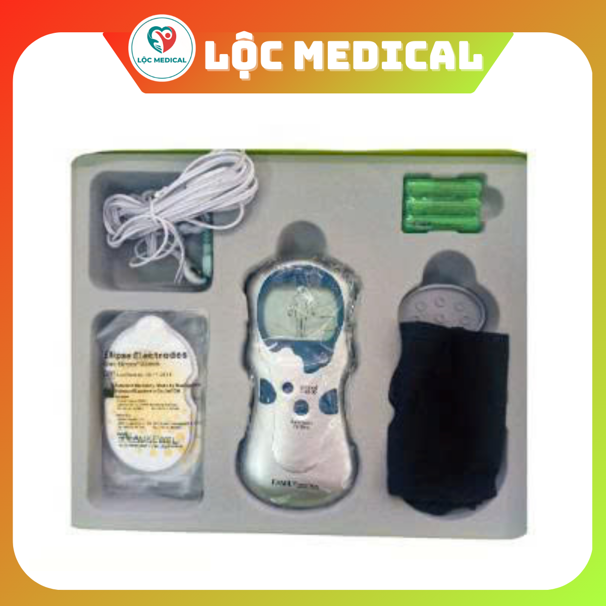 Máy điều 1TRỊ cao huyết áp bằng xung điện Aukewel Ak 2000ii 4 miếng dán