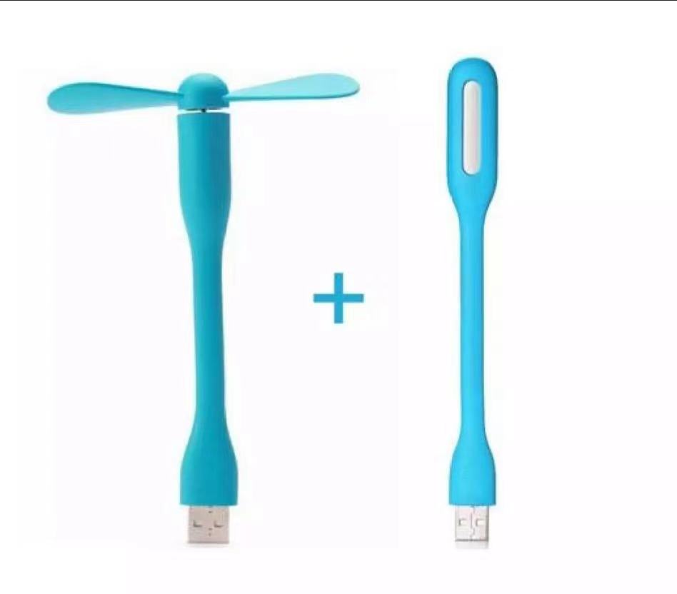 Đèn led usb + quạt usb mini siêu tiện dụng
