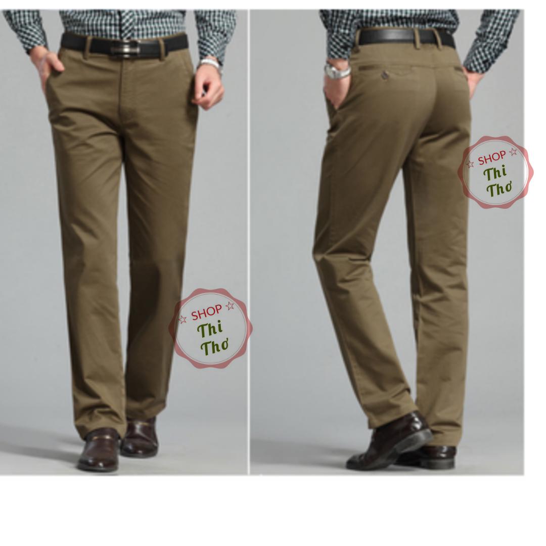 Quần dài kaki nam trung niên đẹp chất lượng