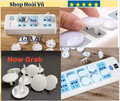 SET 10 Nút Bịt Ổ Điện Chống Giật 2 Chân Cao Cấp Nhỏ Gọn Chắc Chắn Bảo Vệ An Toàn Cho Bé