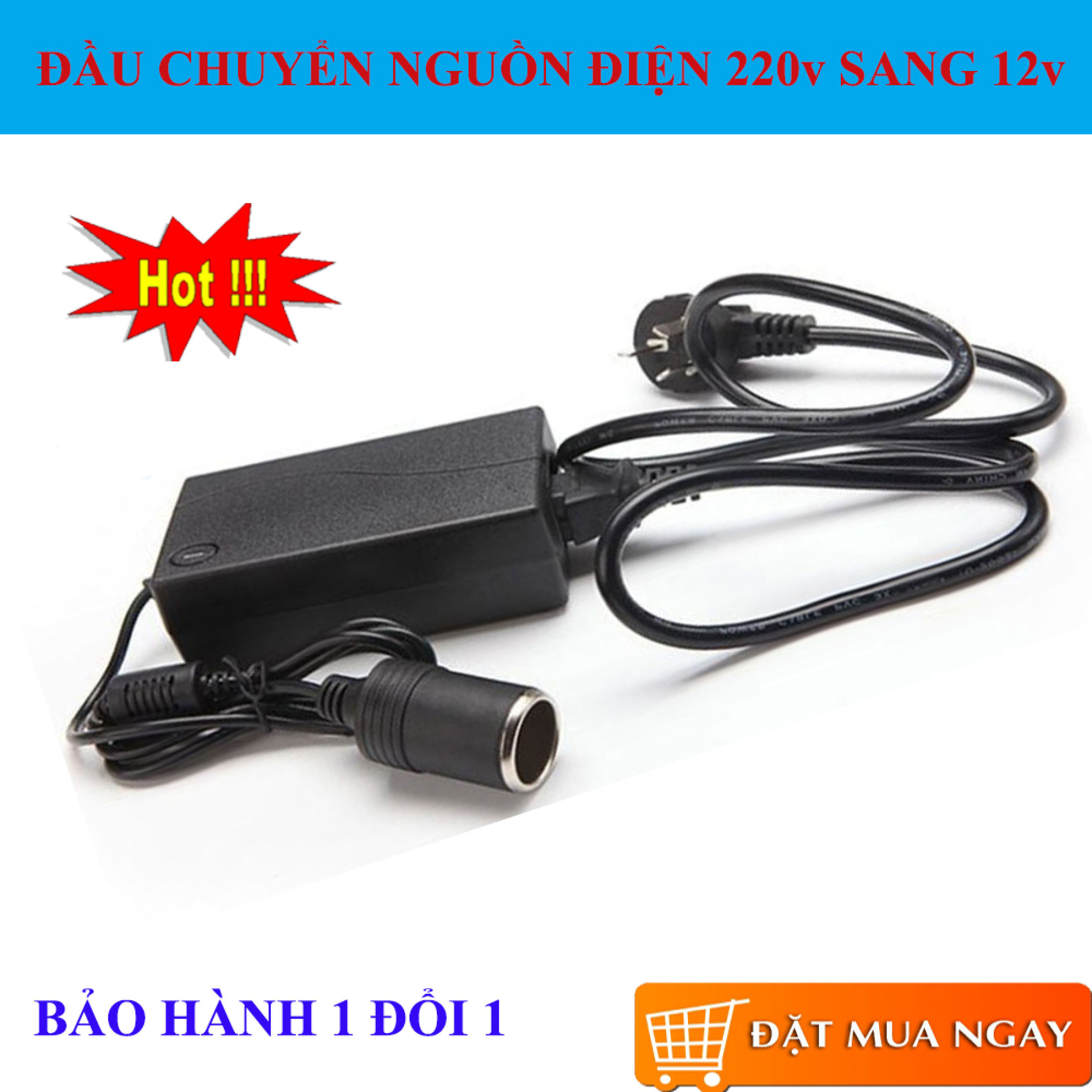 Bộ chuyển đổi nguồn điện 220V sang 12V
