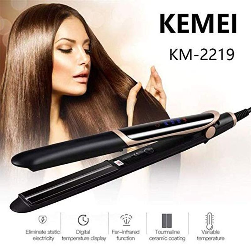 Máy duỗi tóc, uốn tóc đa năng Kemei KM-2219