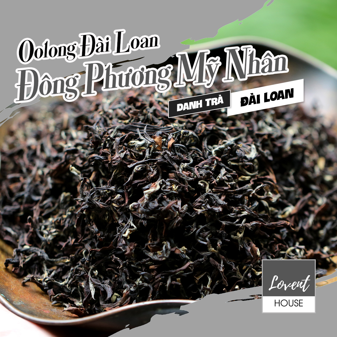 Trà Oolong Đài Loan - Đông Phương Mỹ Nhân - lộng lẫy, thơm ngọt, sánh mịn 100g