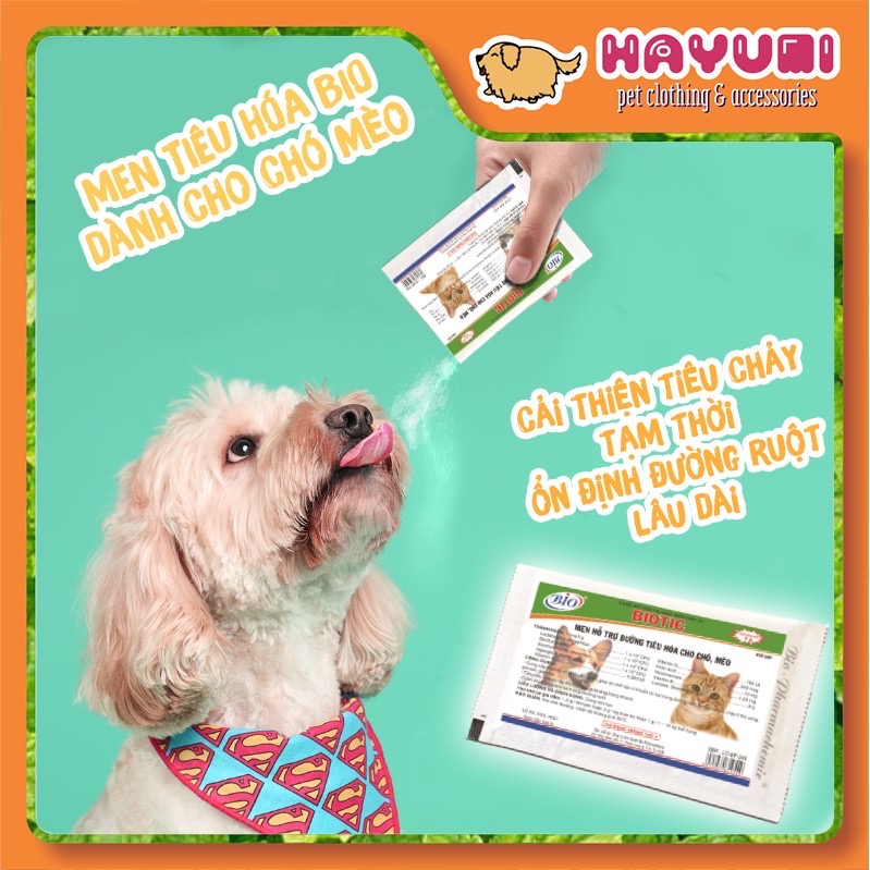 Men tiêu hoá bio - hỗ trợ tiêu hoá cho chó mèo - hayumi
