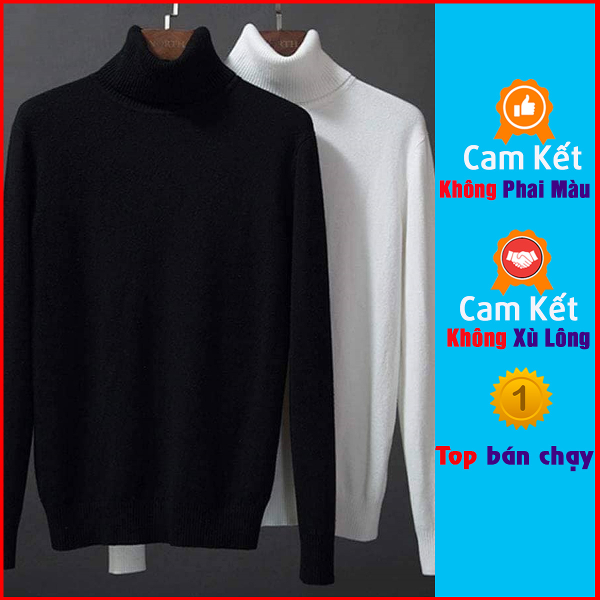 Áo len nam cổ lọ / Áo thun nam cổ lọ