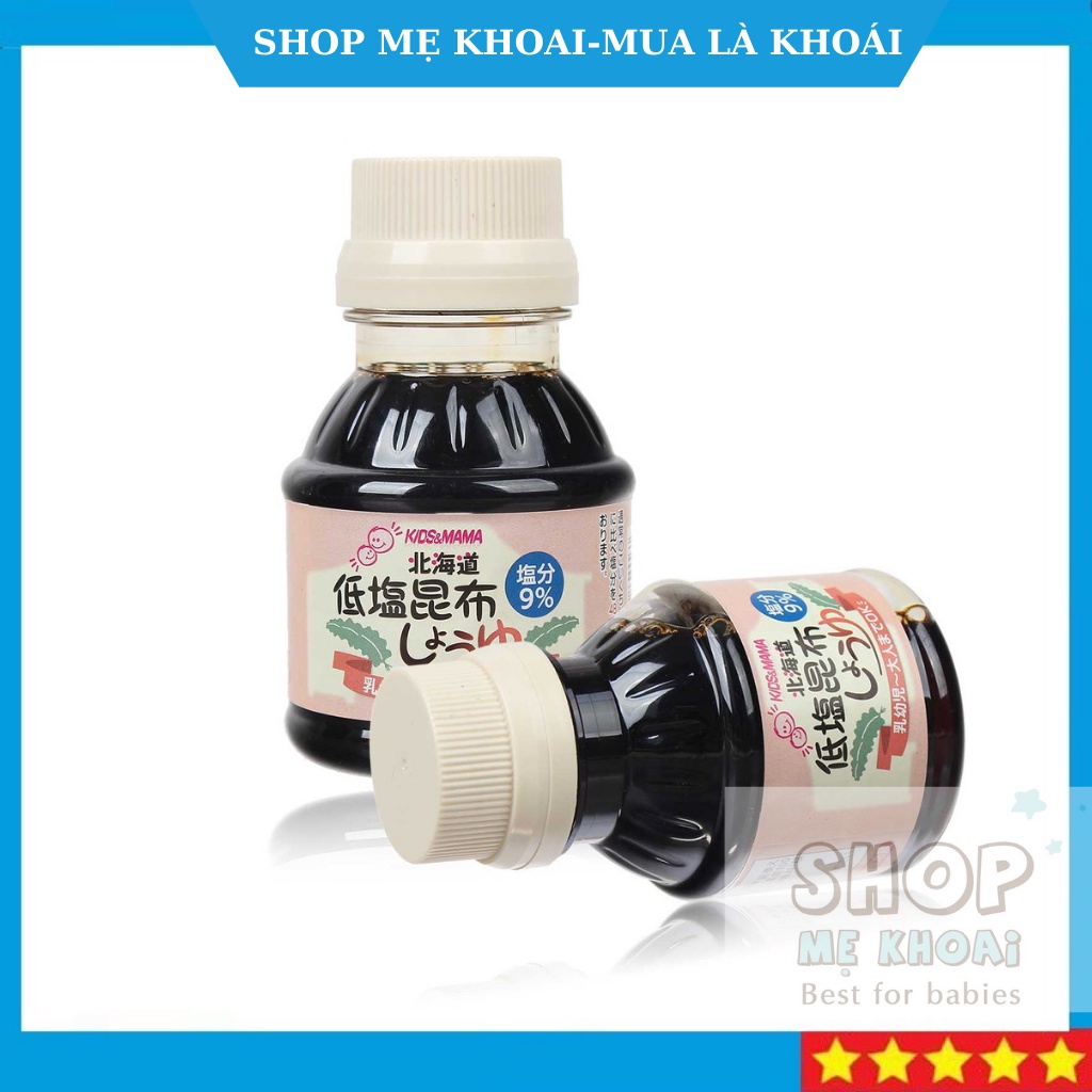 Nước tương tảo bẹ kids&mama 100ml nhật bản