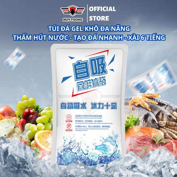Túi đá gel khô giữ lạnh thực phẩm, Túi đá khô giữ lạnh, chườm lạnh, an toàn vệ sinh thực phẩm