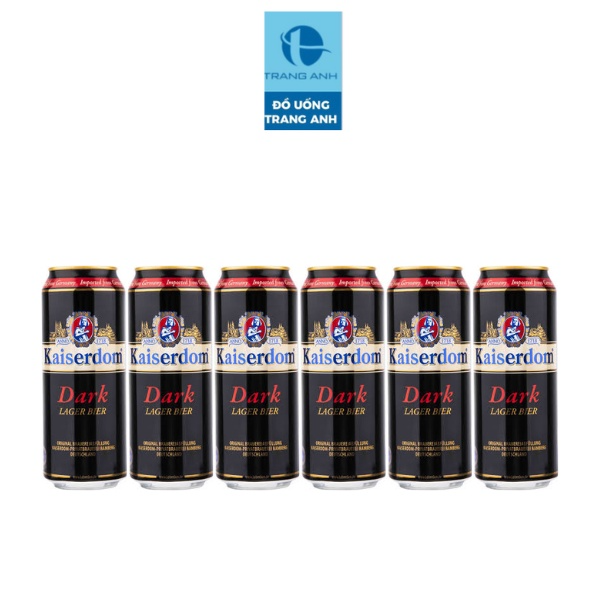Bia Kaiserdom Dark - nhập khẩu Đức - 6 lon 500ml