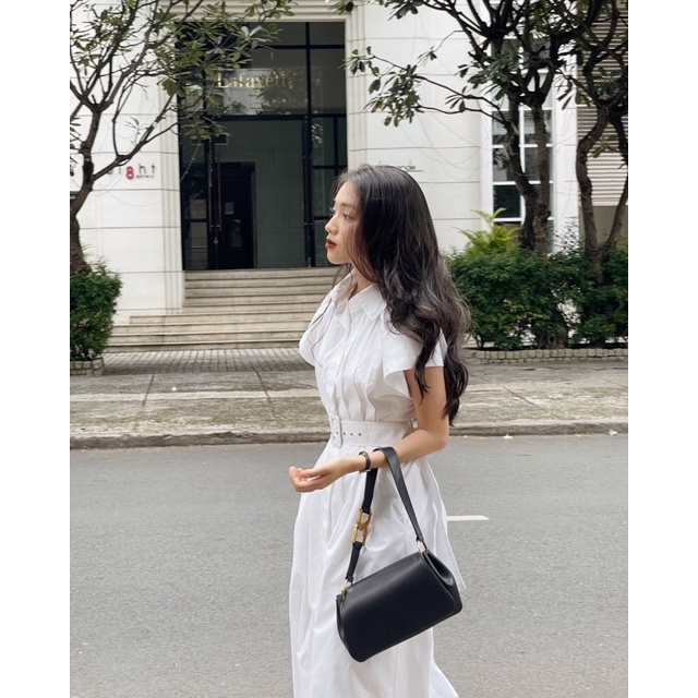 Đầm sơmi chiết ly sang trọng kèm dây nịt Jordyn Dress
