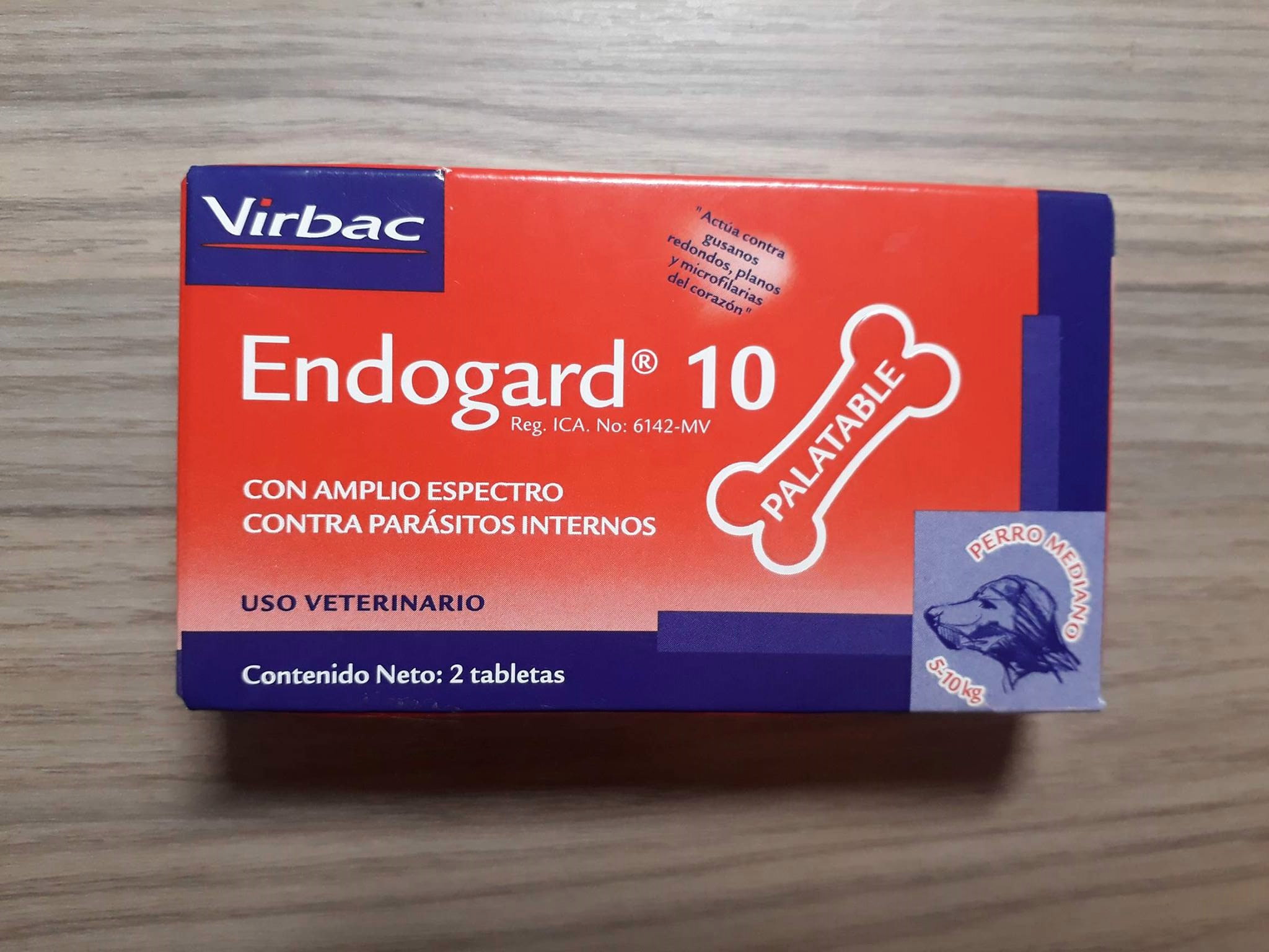 Viên nhai xổ giun Endogard 10 Virbac hộp 2 viên - tẩy giun, sán chó mèo- SEAPETSHOP