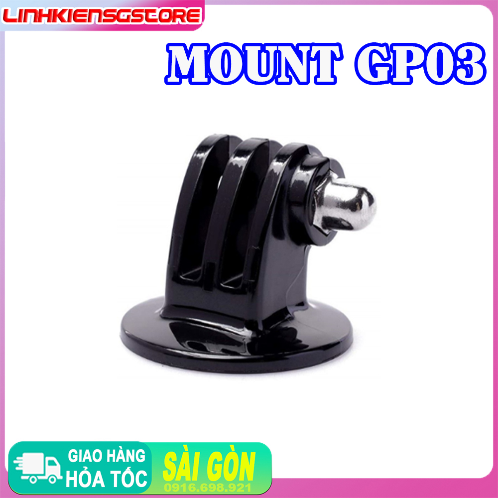 Mount đầu chuyển đổi tripod gắn cho máy ảnh gp03 cho gopro, sjcam, yi camera thể thao hành động