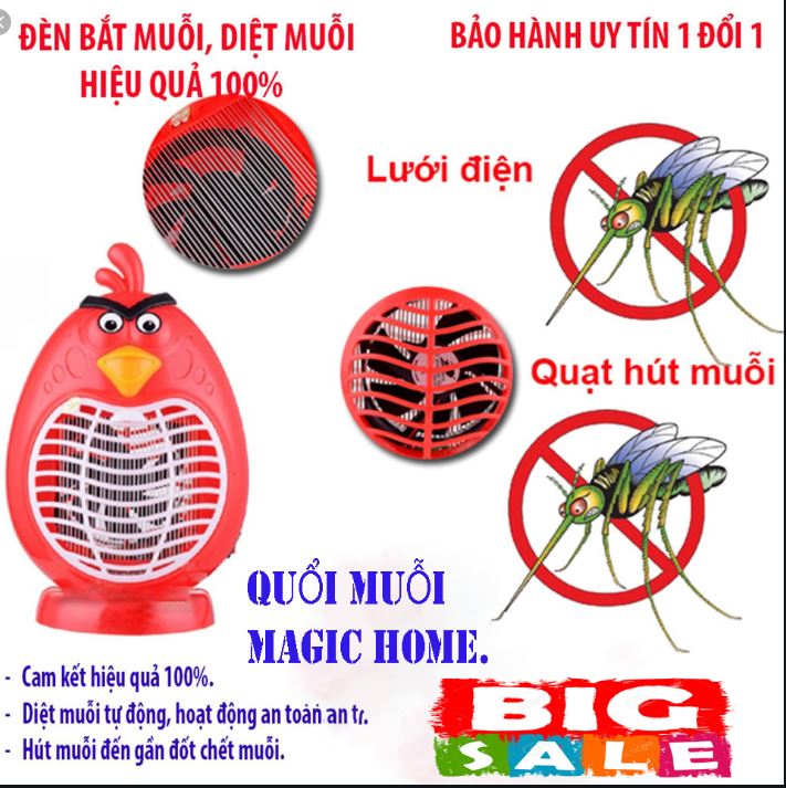 Đèn Diệt Côn Trùng USA Máy Bắt Muỗi, Diệt Côn Trùng USA - Máy Diệt Côn Trùng Tự Động Hình Thú Magic Home Giúp Cả Nhà Bạn Yên Tâm Ngủ Ngon Giấc Mà Không Bao Giờ Lo Bị Muỗi Đốt