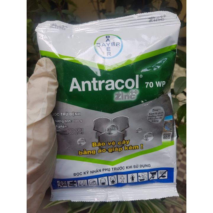 Trừ nấm bệnh cho cây trồng Antracol 70gWP gói 100g