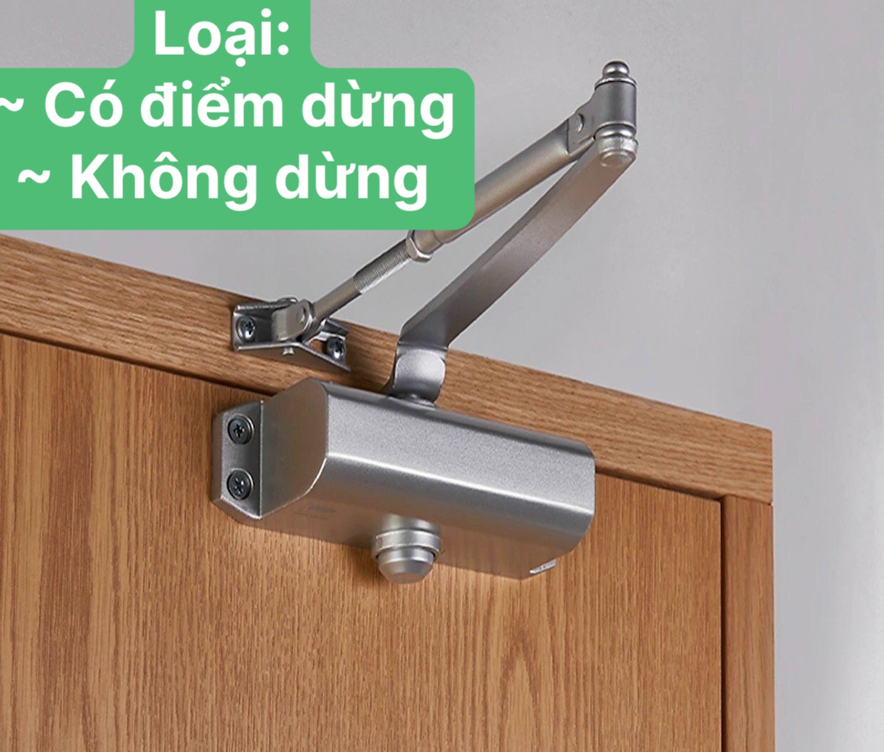 Tay co thủy lực, tay đẩy hơi - củi chỏ hơi, đóng cửa tự động