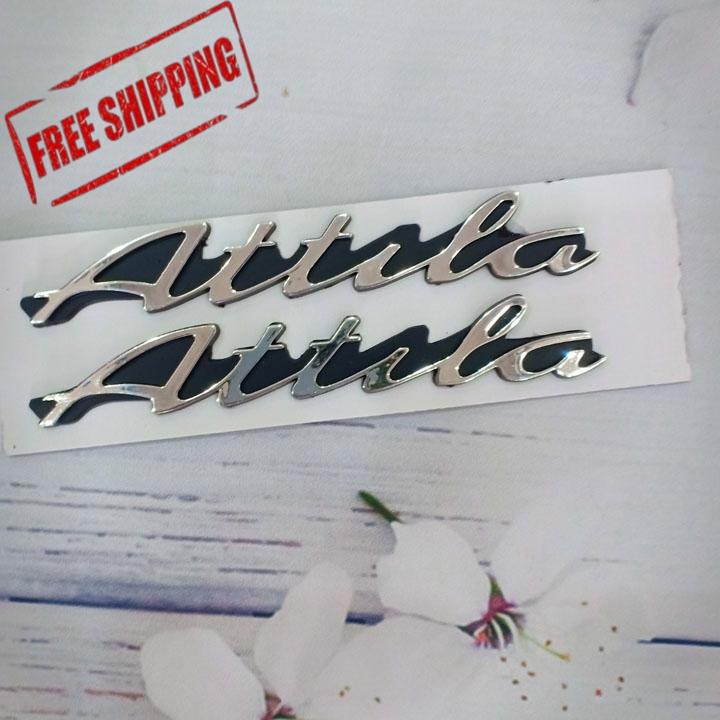 [MIỄN SHIP NHÉ!] Trọn bộ tem nổi dành cho xe ATTILA màu BẠC với chất liệu cao cấp trang trí xe đẹp như mới FS269, đồ phụ tùng xe máy giá rẻ
