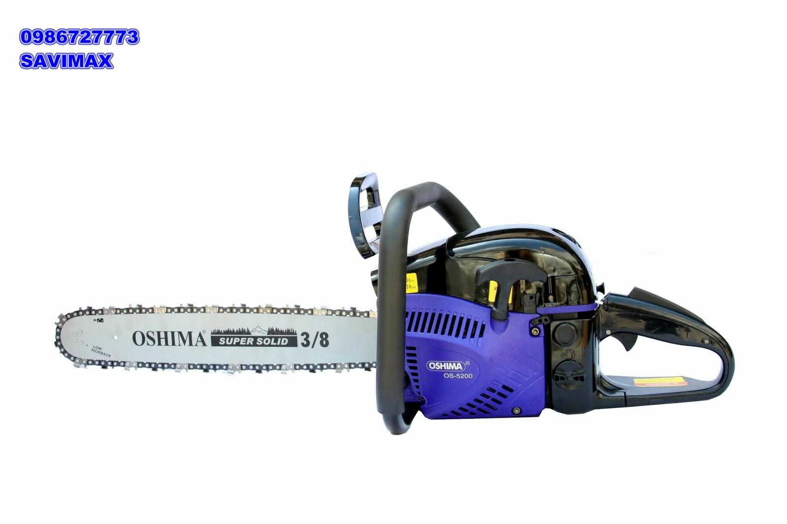 Máy Cưa Xích Oshima 5200, Máy cưa gỗ chạy xăng giá rẻ