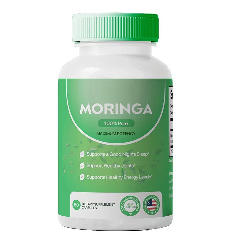 Spot Cross-Border TK Hot Sale Moringa Leaves Capsules Moringa capsules Source Factory Moringa Capsules