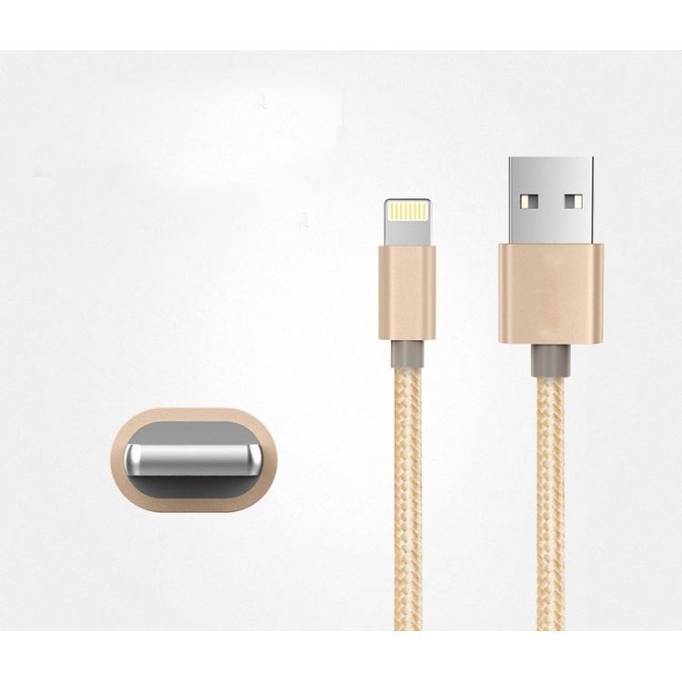 Cáp Dù Sạc rất Nhanh cổng Lightning cho Iphone Ipad chống đứt chống rối