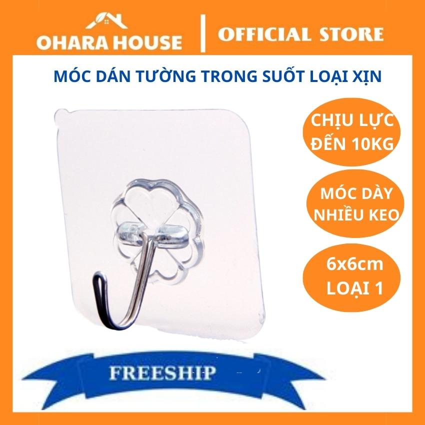 [LOẠI CHỊU LỰC 20KG] BỘ 10 Móc Treo Tường Trong Suốt Cường Lực, Loại Siêu Dính, Chịu Lực 20KG, treo quần áo, mũ nón, balo, túi xách,...tiện lợi