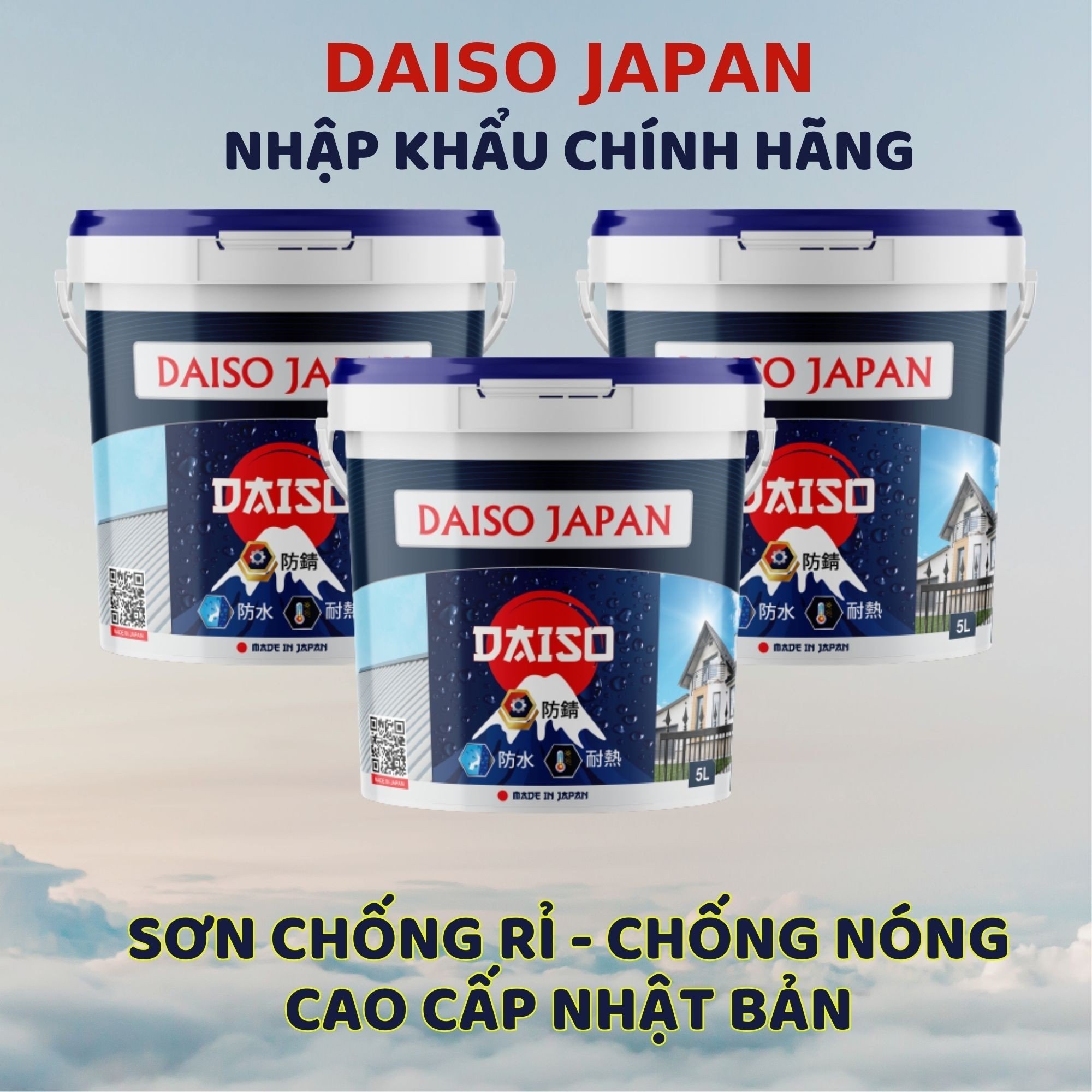 Daiso - sơn chống han rỉ , chống nóng , chống dột hàng đầu nhật bản