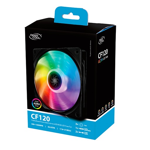Quạt của vỏ máy vi tính case deepcool cf-120 rgb