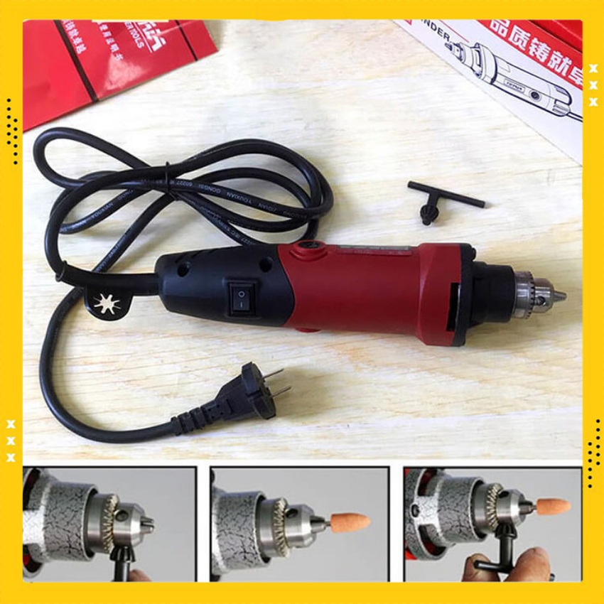 [Free Ship] Máy mài khuôn cầm tay mài khắc đa năng mini lõi đồng, 6 tốc độ máy mài cắt đánh bóng, máy chà nhám đa năng nhỏ gọn