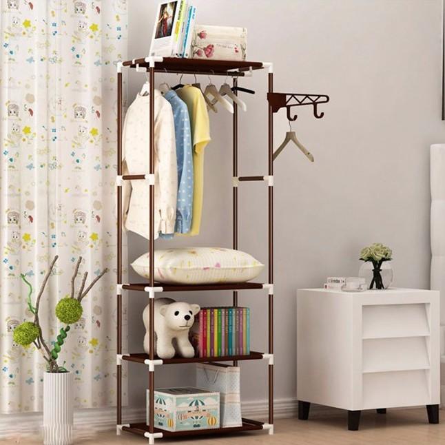 (GIẢM GIÁ) Kệ treo quần áo có bánh xe hình chữ H, kệ giá treo quần áo dễ di chuyển, kệ quần áo dễ sửa và di chuyển, tháo lắp dễ dàng! Kệ treo hình chữ nhật không gian thoáng rộng , quần áo cảm hứng thoải mái thư thả như ở nhà