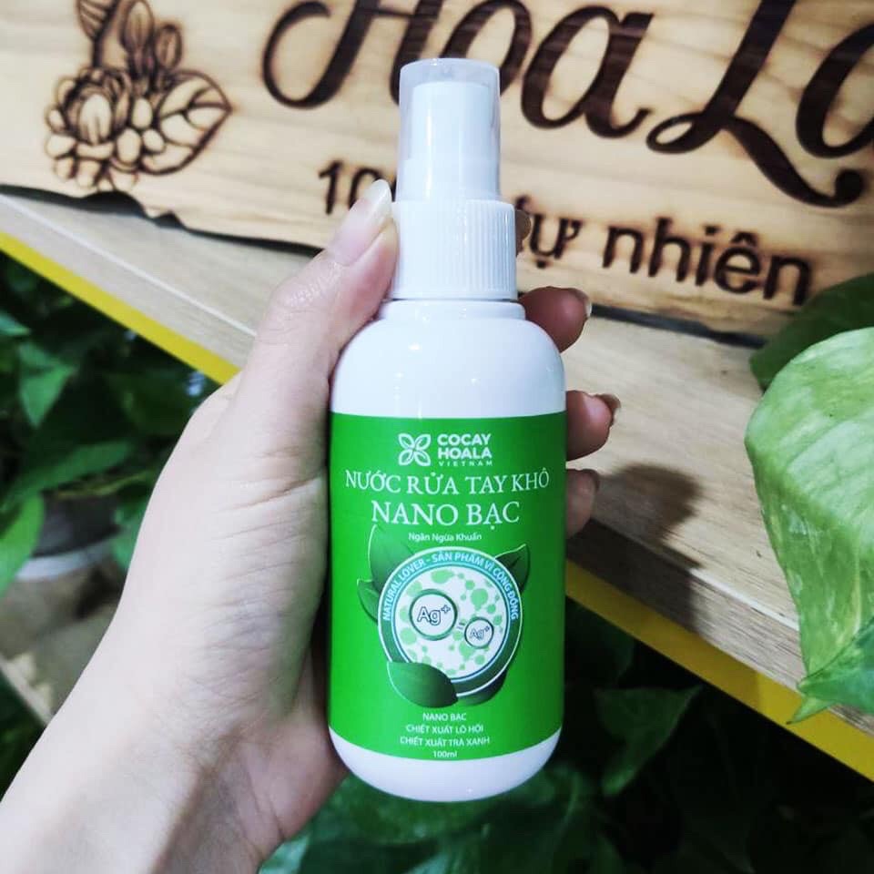 Dung dich sát khuẩn tay NANO bạc cocayhoala