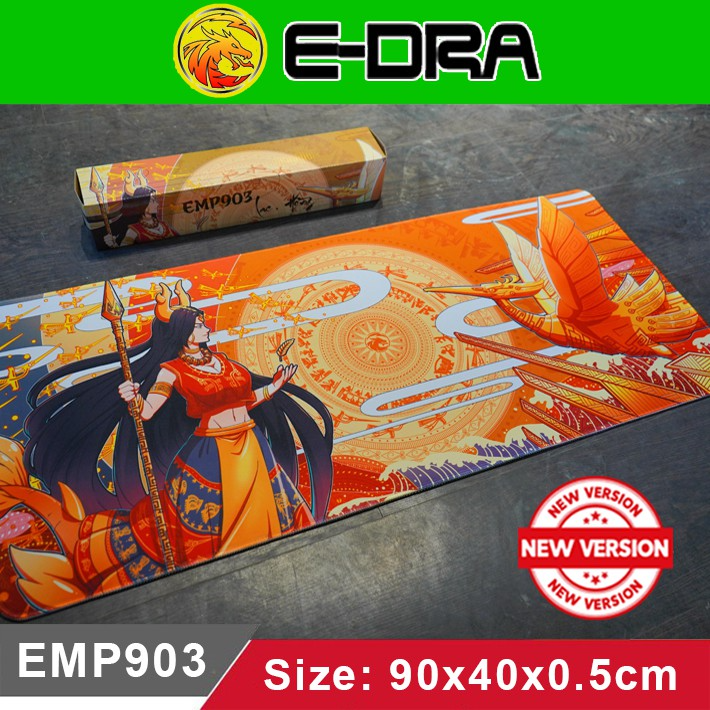 Lót chuột edra emp904 lạc hồng 35x30x0.5 cm - miếng lót chuột chơi game gaming