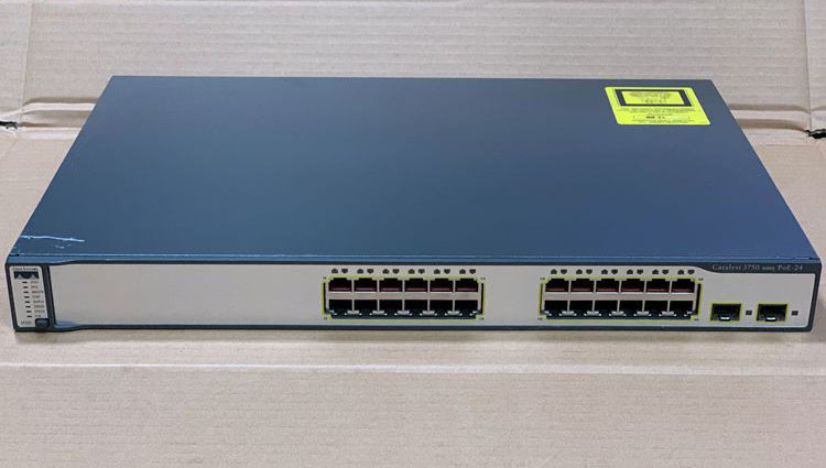 Chuyển Mạch Switch Layer 3 POE 24 Cổng CISCO 3750 24PS-S 24