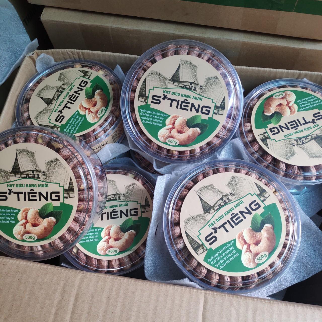 1kg hạt điều rang muối Loại 1, Bình Phước nguyên hạt, còn vỏ lụa Xếp đẹp - Quà Biếu Tết