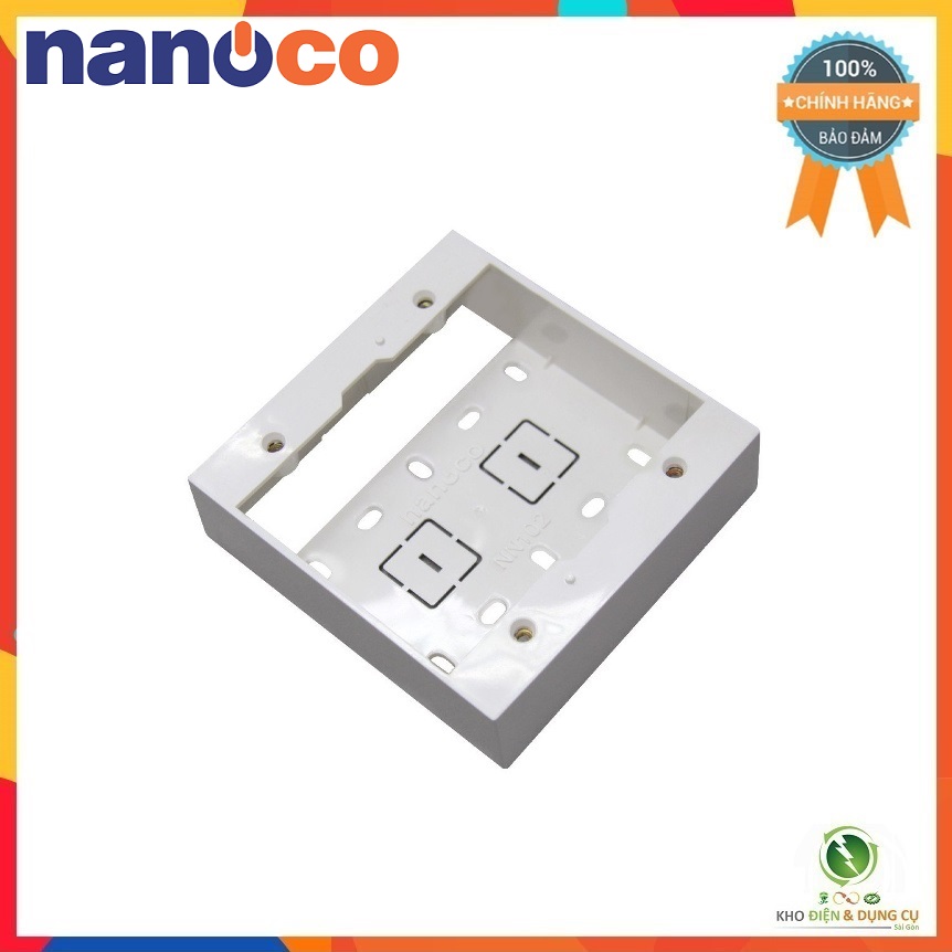 Hộp nổi đôi nanoco nn102f dùng cho mặt thiết bị panasonic