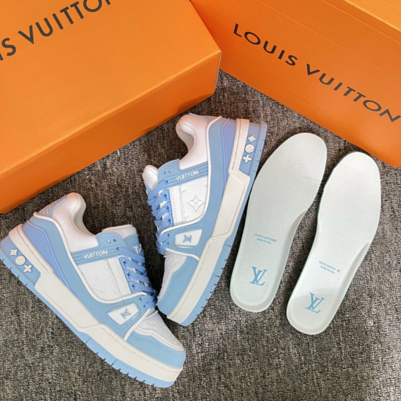 Giày sục nữ thể thao LV màu trắng Louis Vuitton Time Out Open Back Sneaker  Shoes