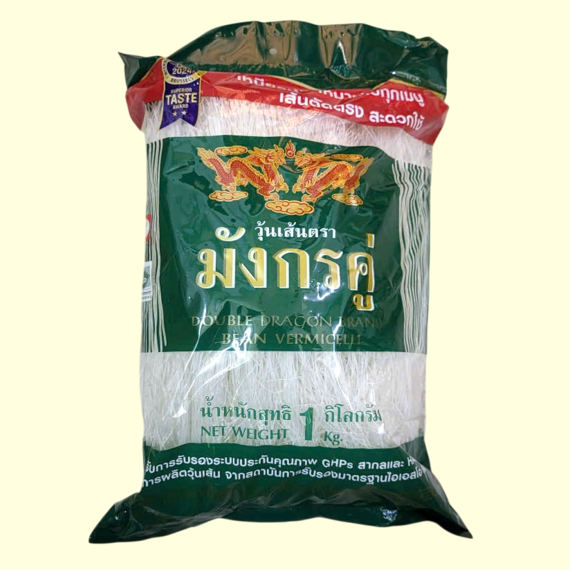 SONG LONG + GÓI LỚN 1 Kg + MIẾN KHÔ ĐẬU XANH DOUBLE DRAGON THÁI LAN Bean Vermicelli (HALAL)
