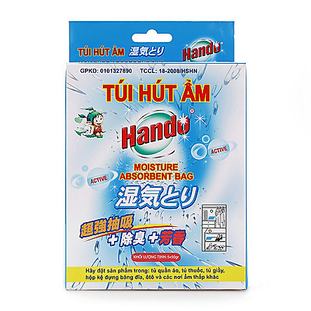 Hộp 5 túi hút ẩm khử mùi hương thơm Hando