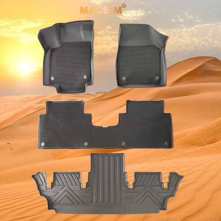 Volkswagen Viloran 2-Layer Hexagonal Mesh Car Mat, Black - Super Clean Rubber Surface - Macsim Giá 6,000,000 Đồng*Miễn phí vận chuyển